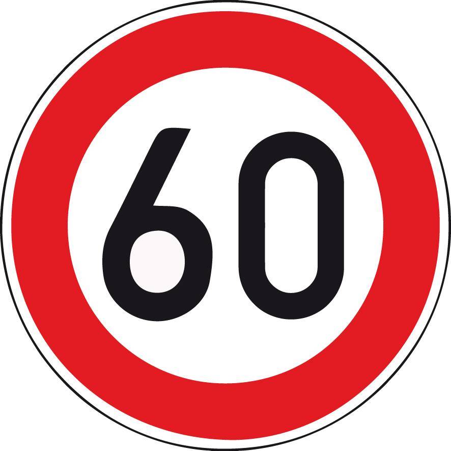 VKZ.274-60 Ronde 600mm 60 km/h RAL-Gütezeichen Folie RA2