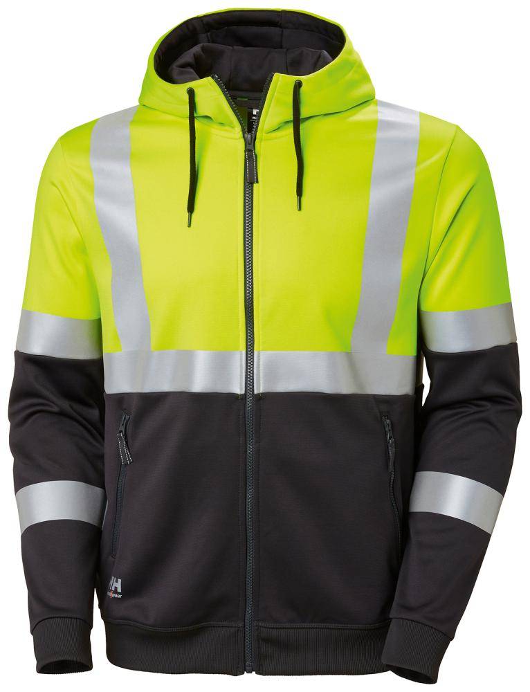 Warn-Hoodie, gelb, Gr.M