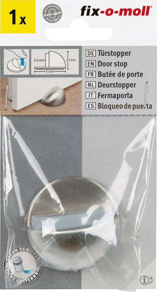 Türstopper Metall Ø45xH 25,selbstkl,pol Inhalt: 1