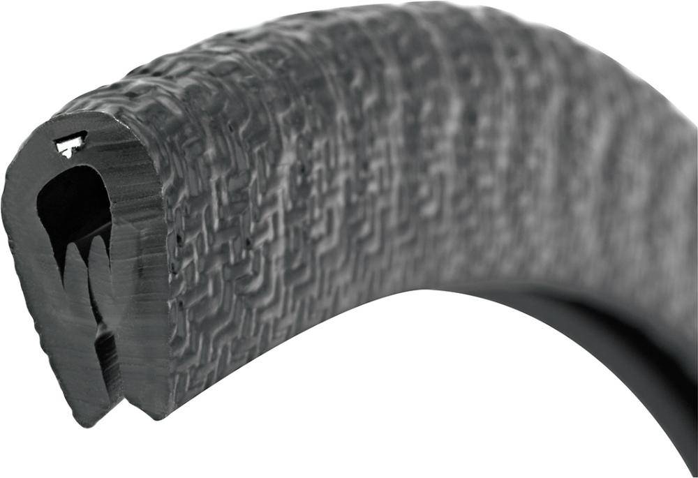 Kantenschutz flexibel rund, schwarz, 10,14,5mm, Klemmbereich 1,0-4,5mm, 50m FORTIS