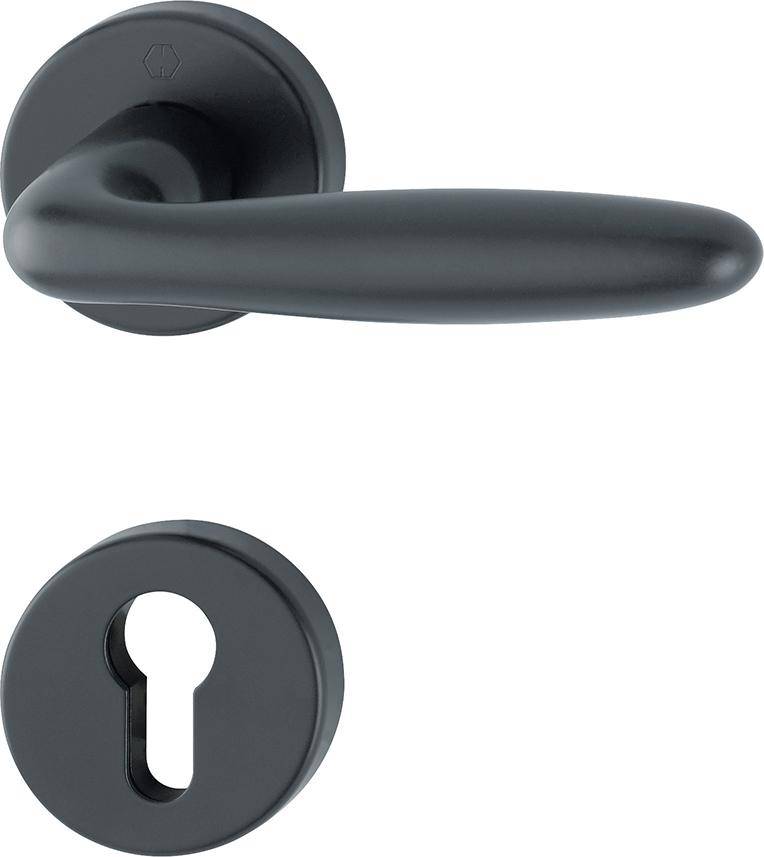 Hoppe Türbeschlag Verona, 1510/42KB/42KBS, F9714M,PZ,37-47