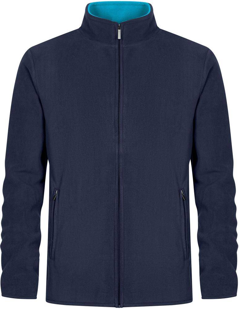 Fleecejacke, navy-aqua, Gr.L