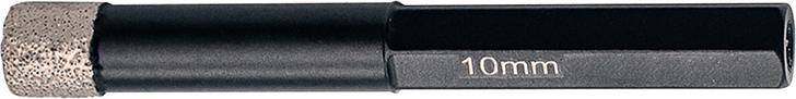 Diamantbohrer 10 mm, sechskant mit Kühlwachs FORTIS