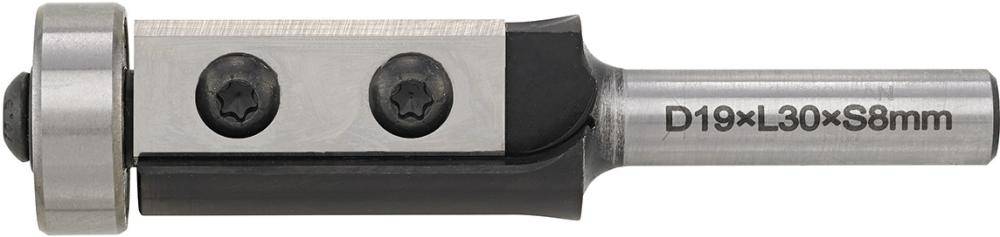 Wendeplatten-Bündigfräser19×30×81mm S8 FORTIS