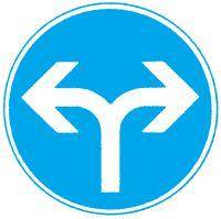 VKZ.214-30 Ronde 600mm Fahrtrichtung re/li RAL-Gütezeichen Folie RA1