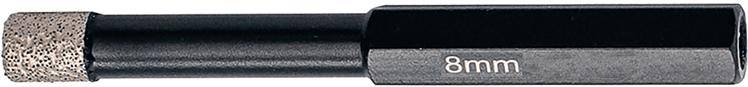 Diamantbohrer 8 x 65 mm, sechskant mit Kühlwachs FORTIS