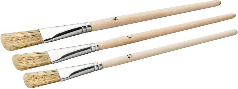 Emaillelackpinselset 3tlghelle Borste G10/12/14FSC