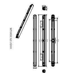 PHIL Ledinaire FR-Leuchte WT065C PC IP65 L=1200mm 23/42W 2900/4800lm 4000K Techn.Licht/Wohnraum