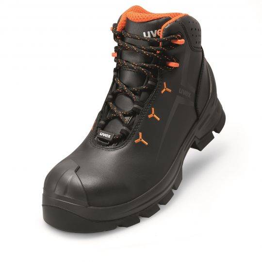65232, Unisex, Erwachsener, Sicherheitsstiefel, Schwarz, Orange, ESD, HI, HRO, S