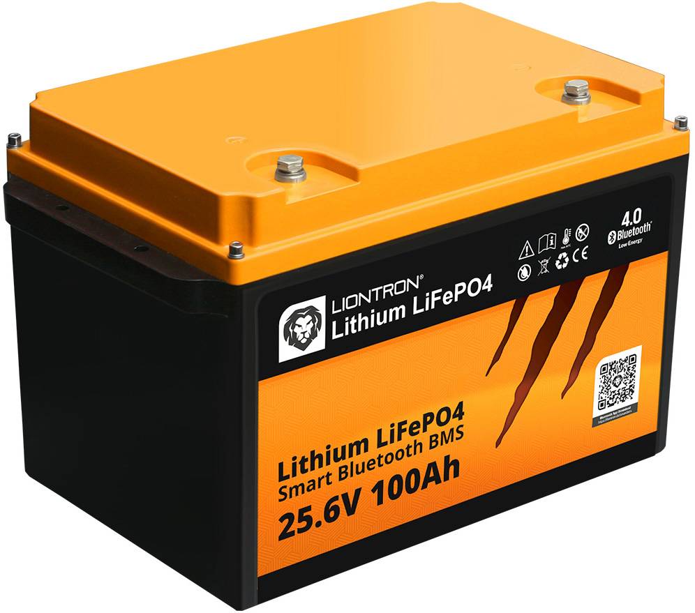 LIONTRON LiFePO4 25,6V 100Ah LX Smart BMS mit Bluetooth - All In 1 - Marine