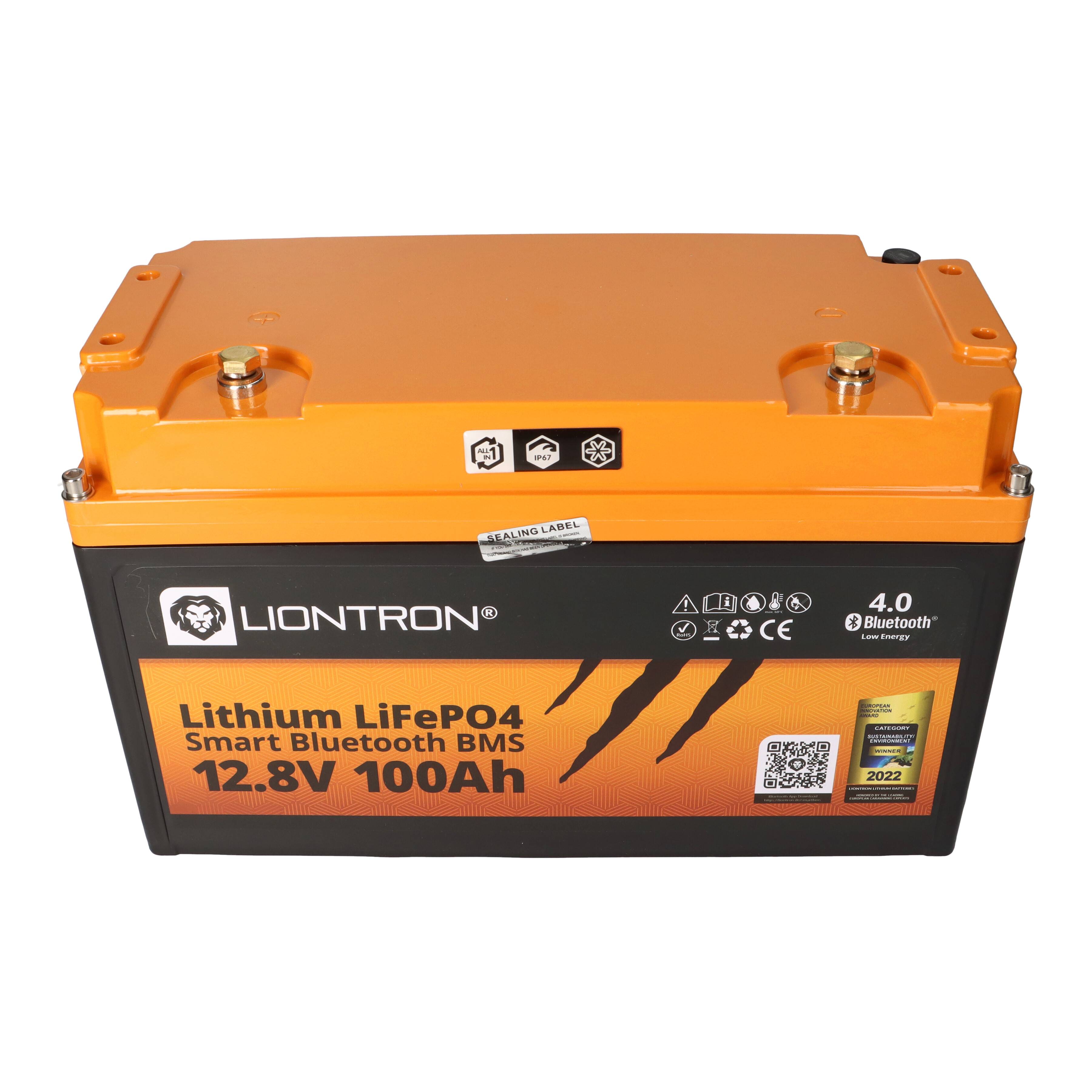 LIONTRON LiFePO4 Akku 12,8V 100Ah LX Arctic smart BMS mit Bluetooth, Marine IP67