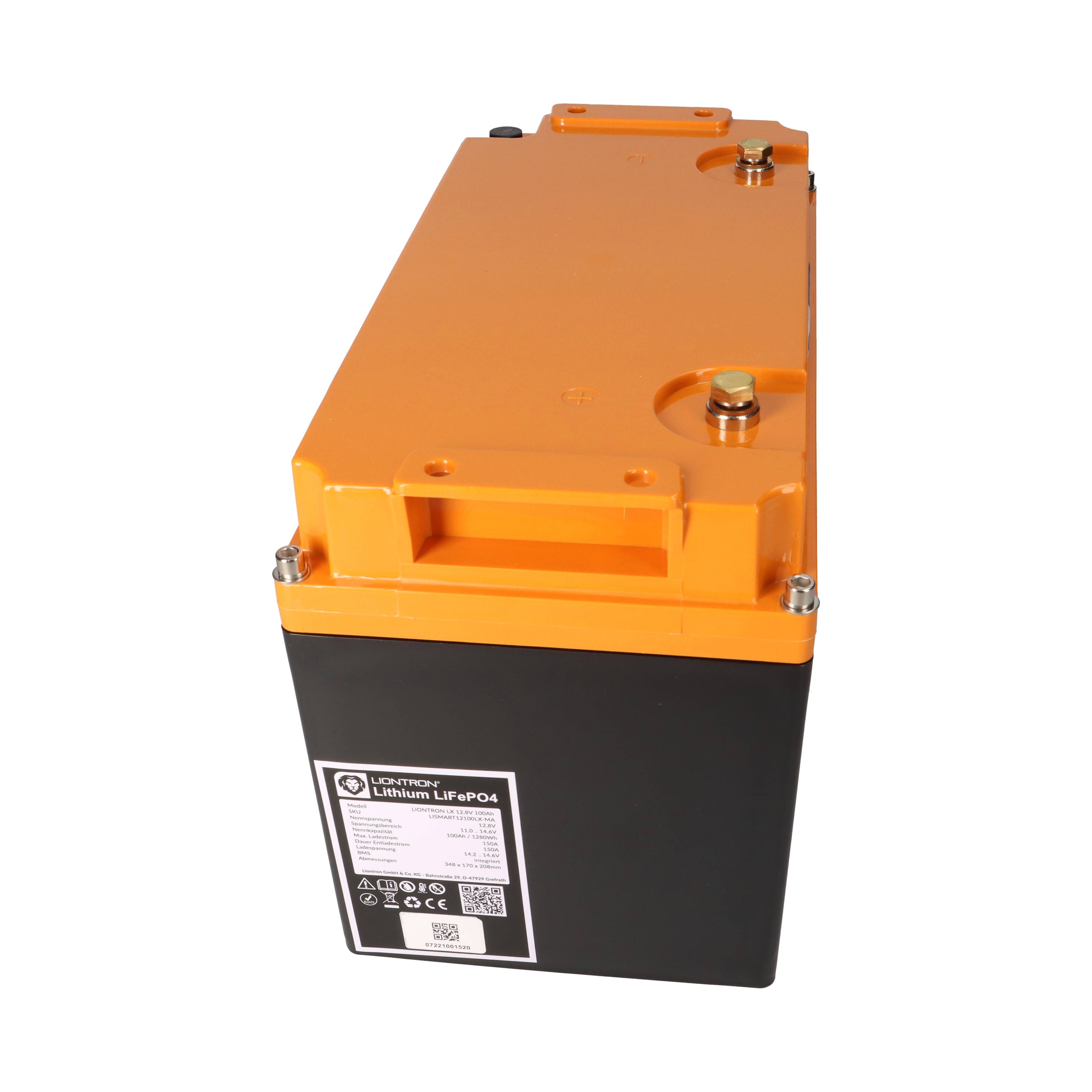 LIONTRON LiFePO4 Akku 12,8V 100Ah LX Arctic smart BMS mit Bluetooth, Marine IP67