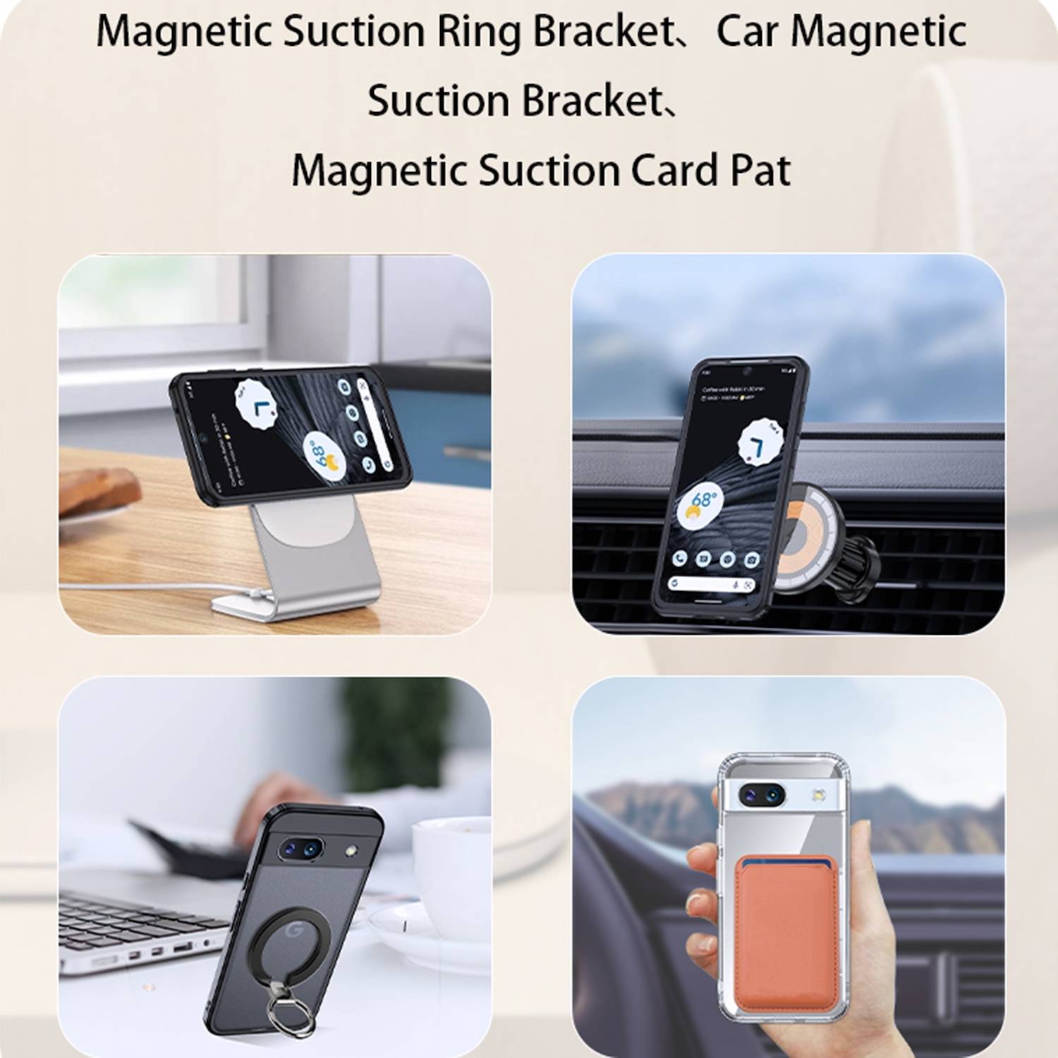 Für Google Pixel 8a Schock robuste TPU / PC verstärkte Ränder Hülle