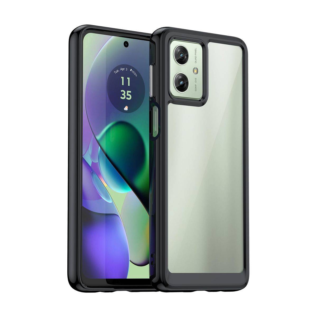 Für Motorola Moto G54 TPU Schutz Handy Hülle Etuis Case Cover Tasche