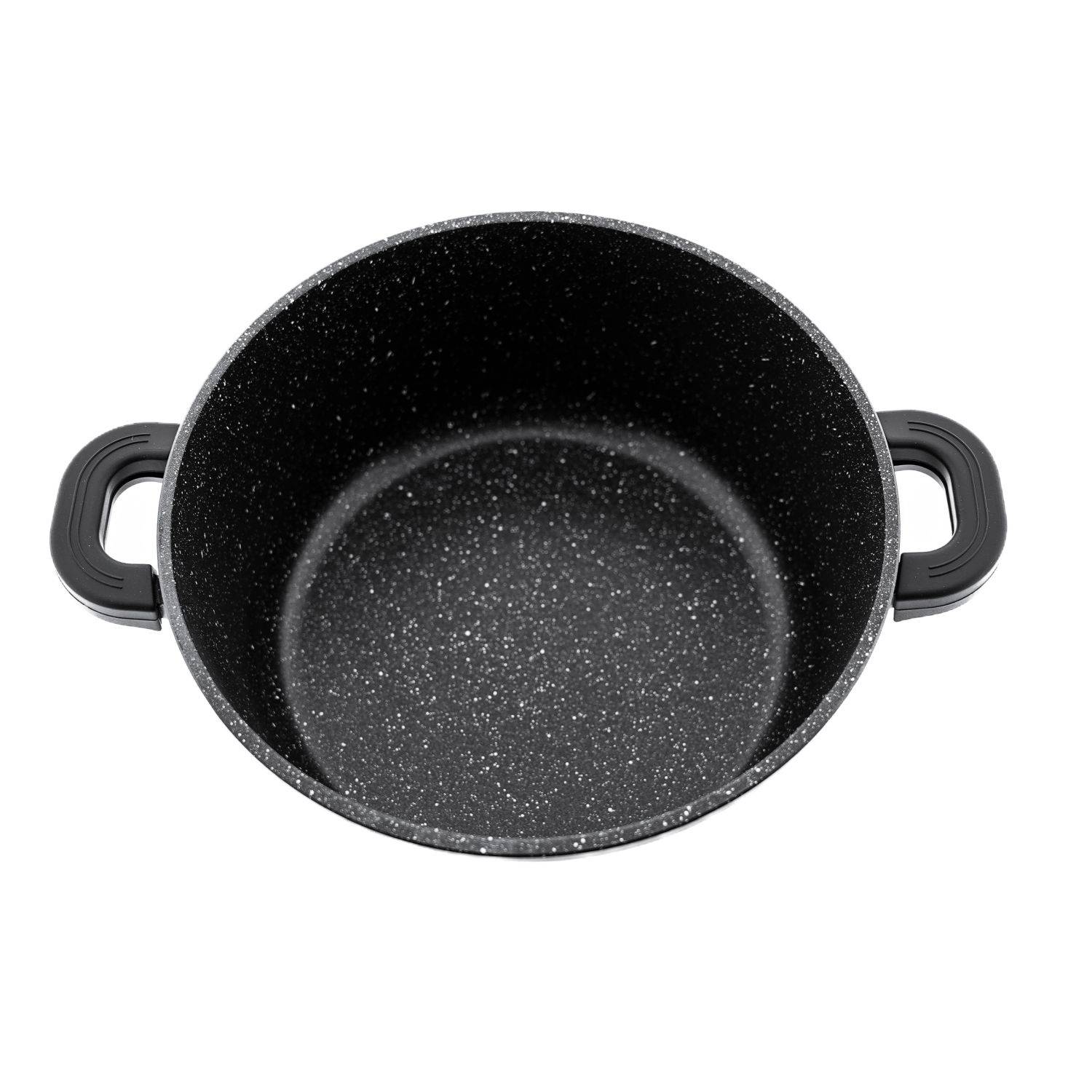 Trendmax Kochtopf Kasserolle Kochgeschirr mit Antihaftbeschichtung Induktion schwarz 20 cm