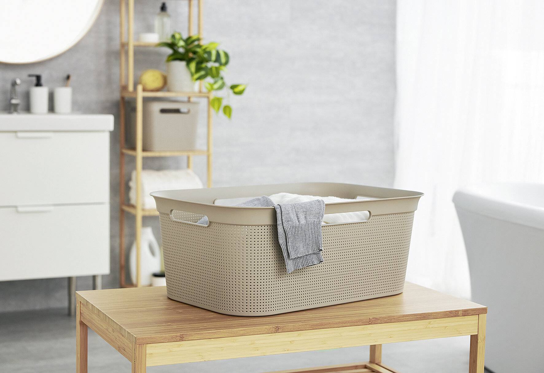 Wäschekorb 40l mit 4