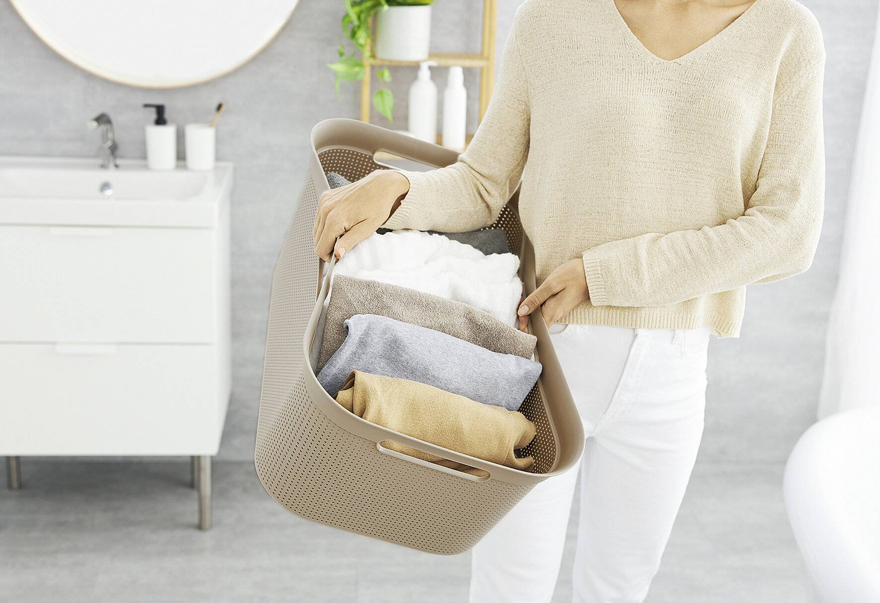Wäschekorb 40l mit 4