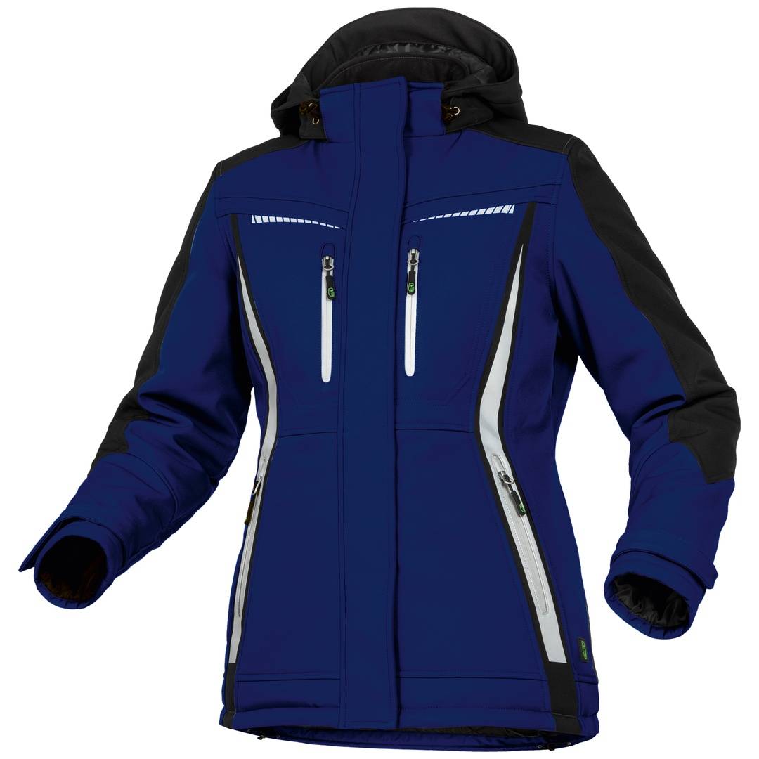 Leibwächter FLXDI Flex Line, Damen Winter-Softshelljacke NEU, kornblau /schwarz, Gr. 46 FLXDI2046