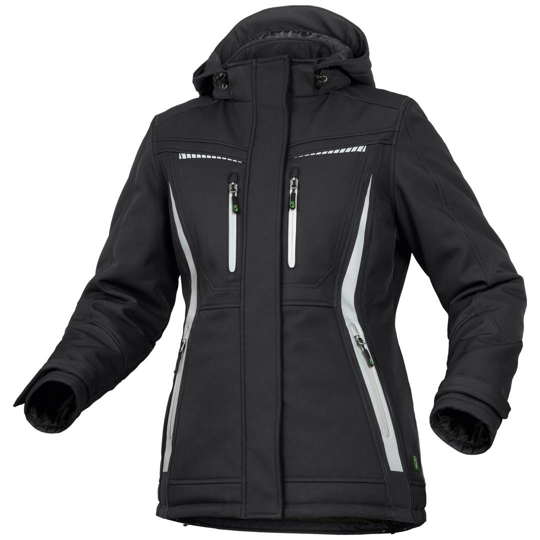 Leibwächter Damen Winter-Softshelljacke Flex-Line FLXDI05 Gr. 50 schwarz