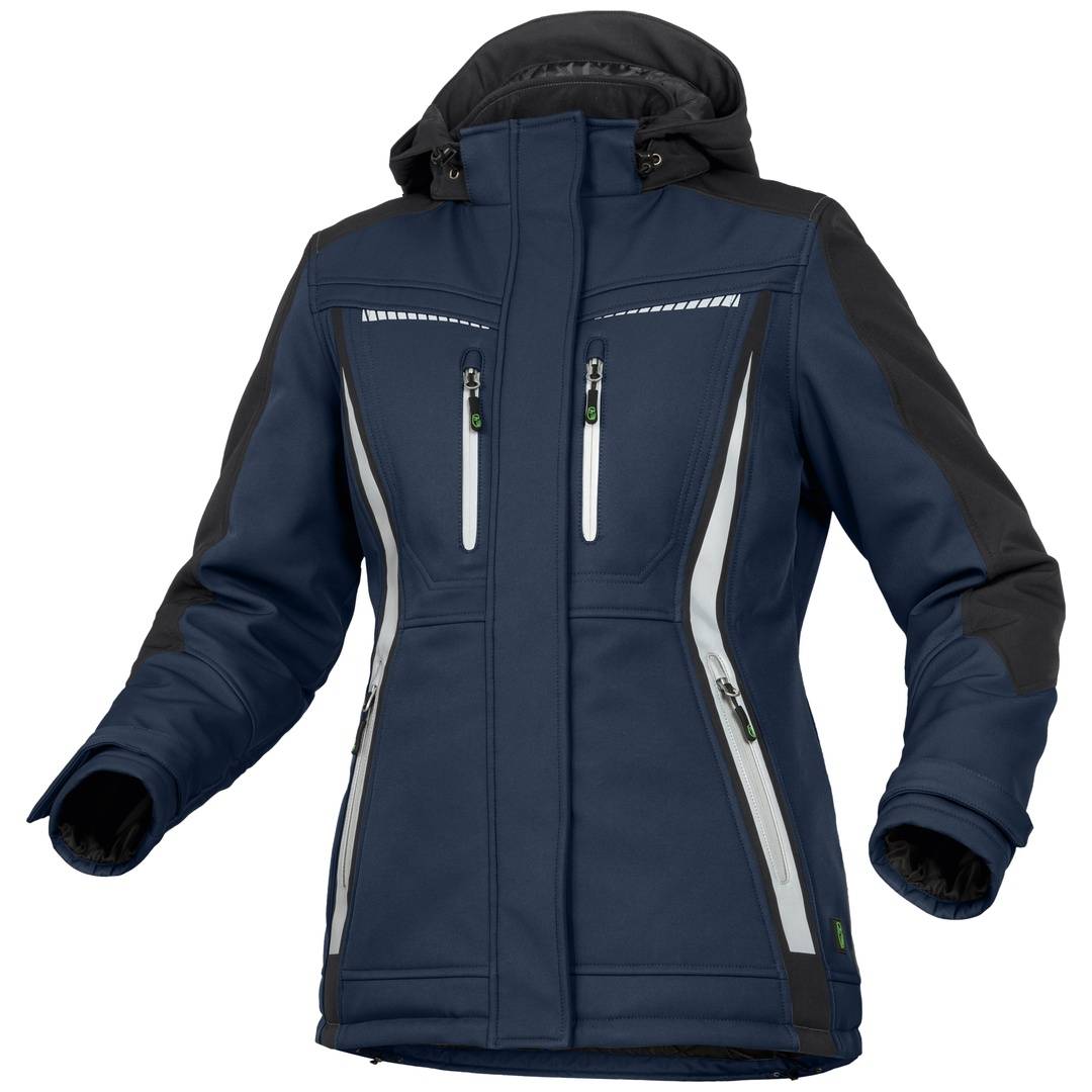 Leibwächter Damen Winter-Softshelljacke Flex-Line FLXDI30 Gr. 38 marine/schwarz