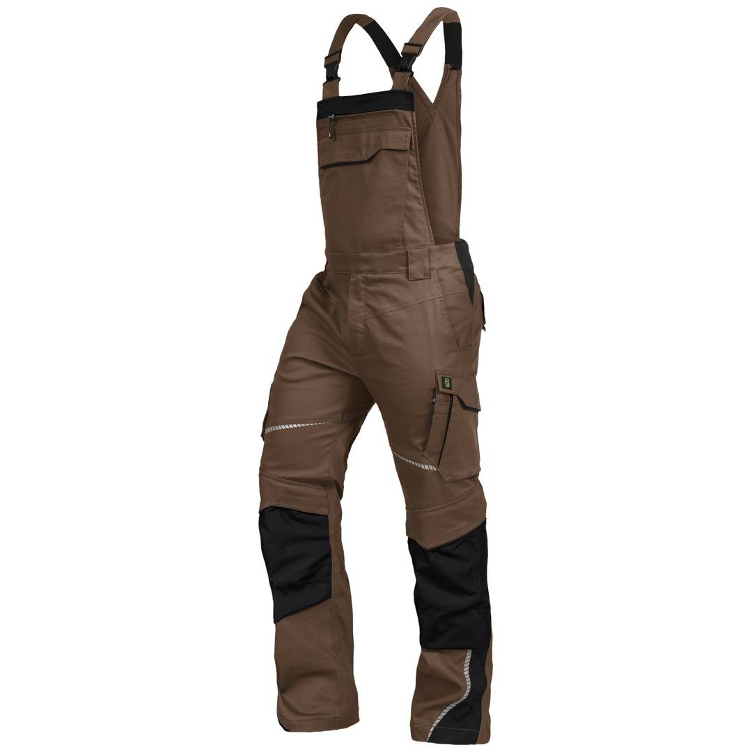 Leibwächter FLEXL Flex Line, Latzhose NEU, haselnuss / schwarz, Gr. 64 FLEXL2964