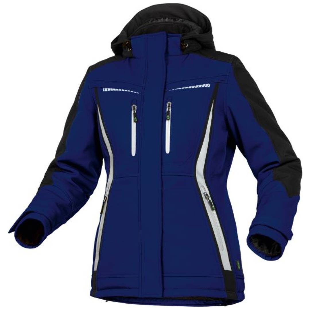 Leibwächter FLXDI Flex Line, Damen Winter-Softshelljacke NEU, kornblau /schwarz, Gr. 52 FLXDI2052
