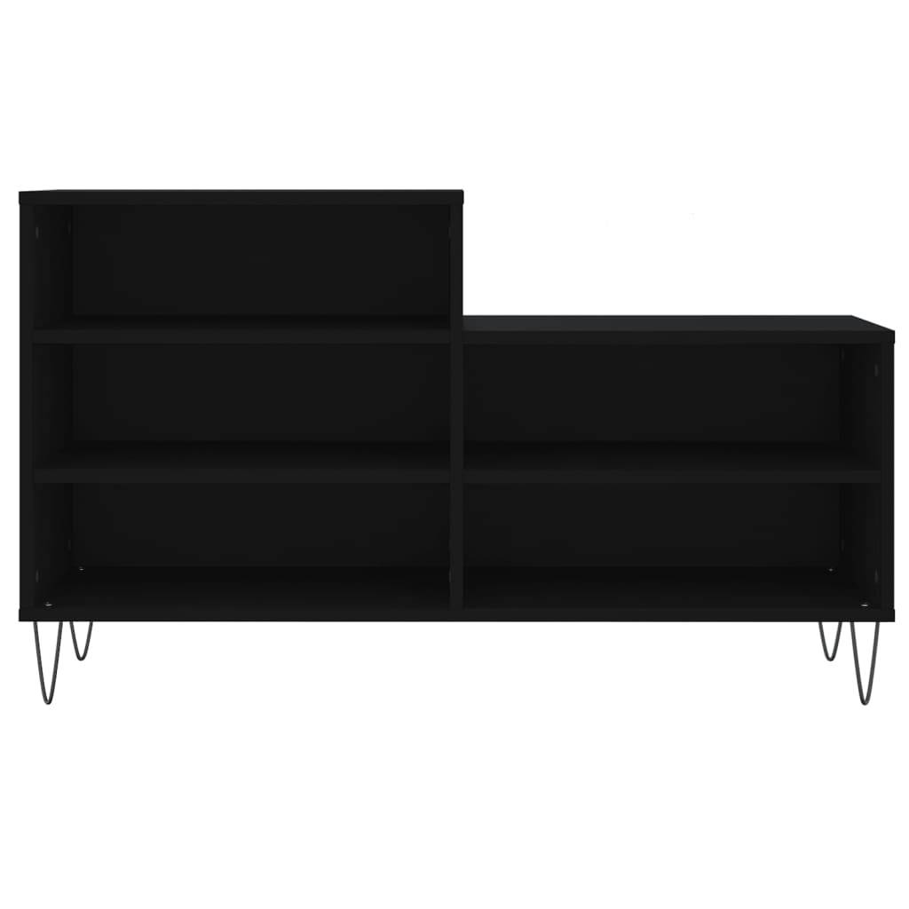 vidaXL Schuhregal Schwarz 102x36x60 cm Holzwerkstoff