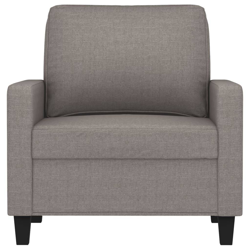 vidaXL Sessel Taupe 60 cm Stoff