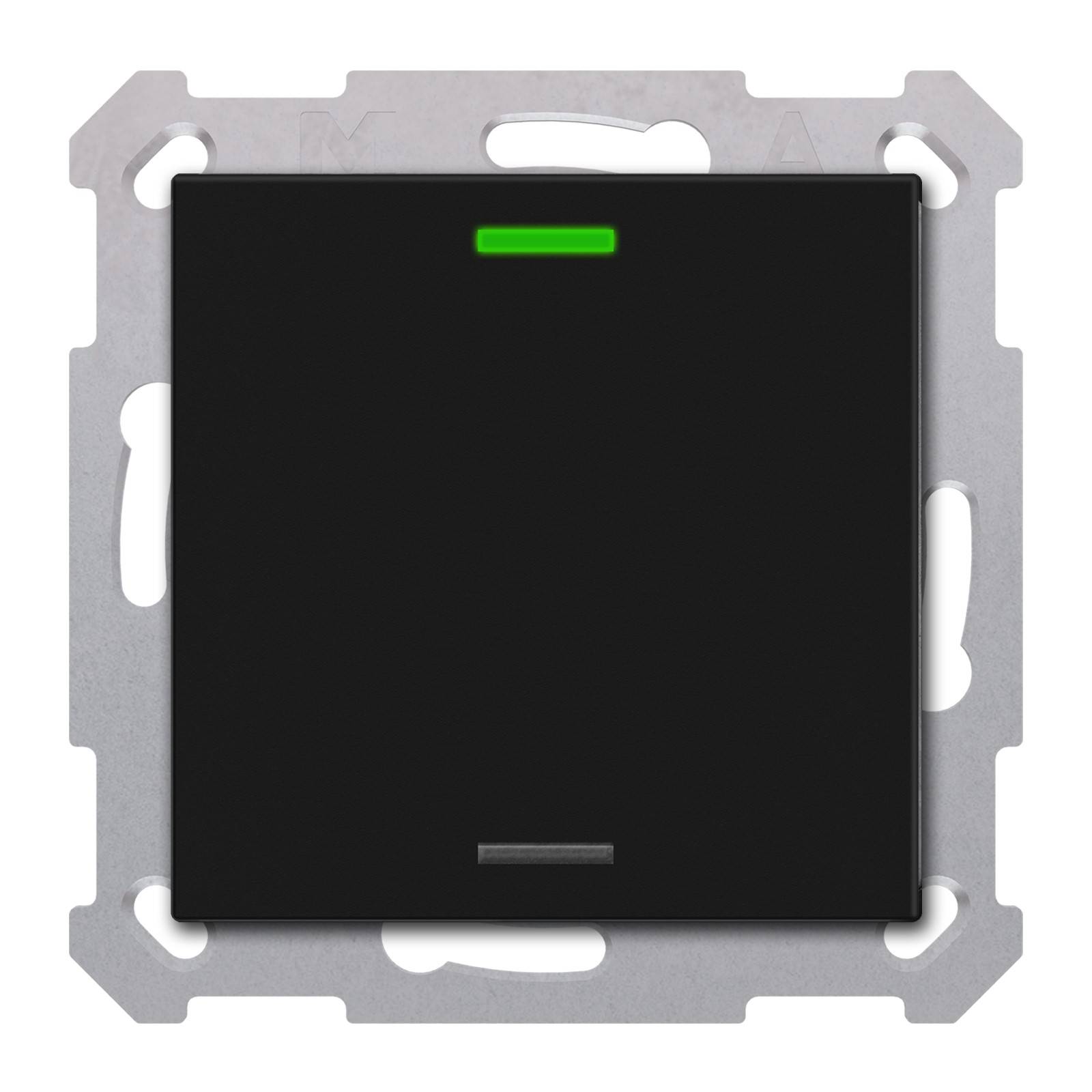 MDT BE-TAL550106.01 KNX Taster Light 55 1-fach RGBW Schwarz matt Neutral