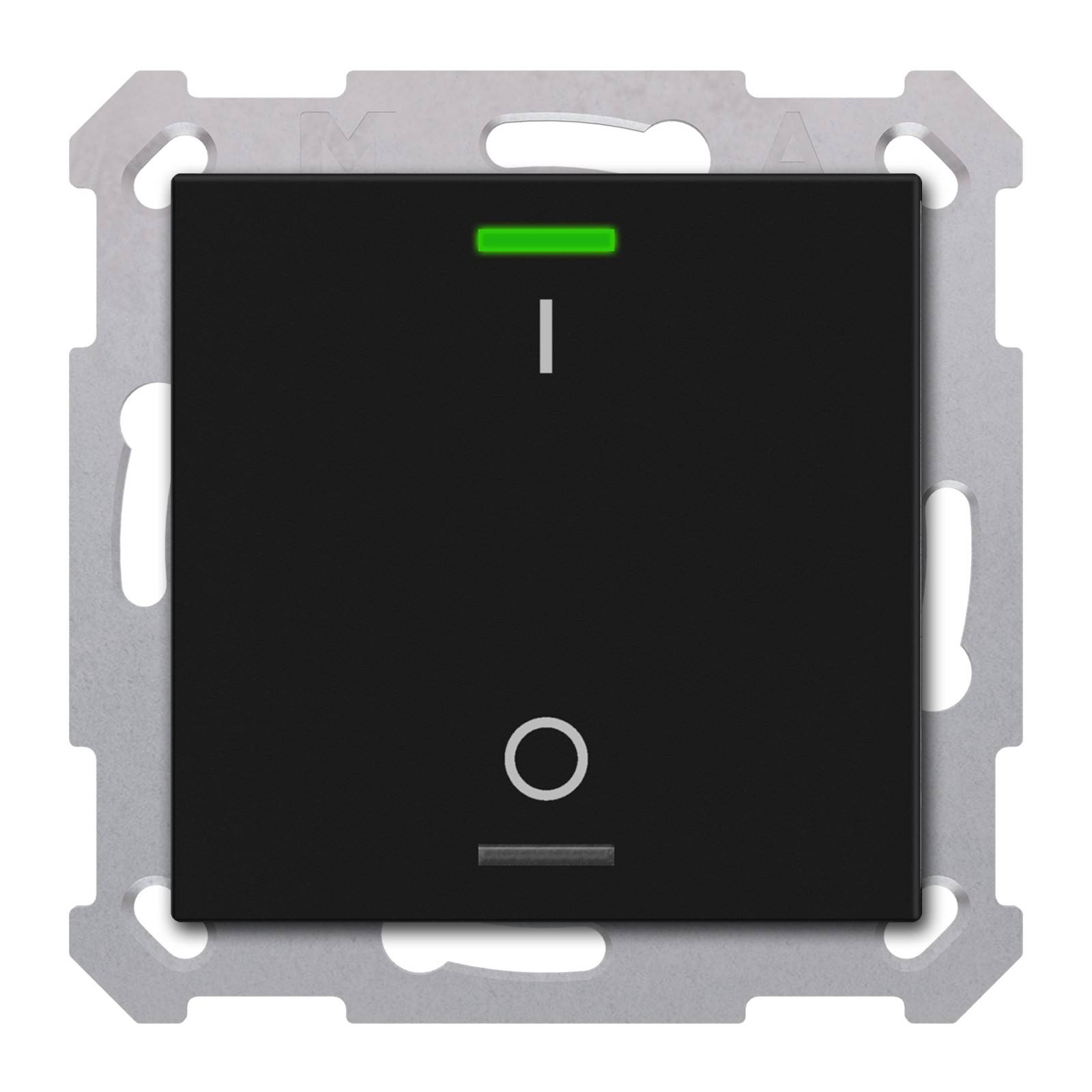 MDT technologies KNX Taster Light 55 1-fach RGBW,swmatt,Schalten BE-TAL55T106.B1