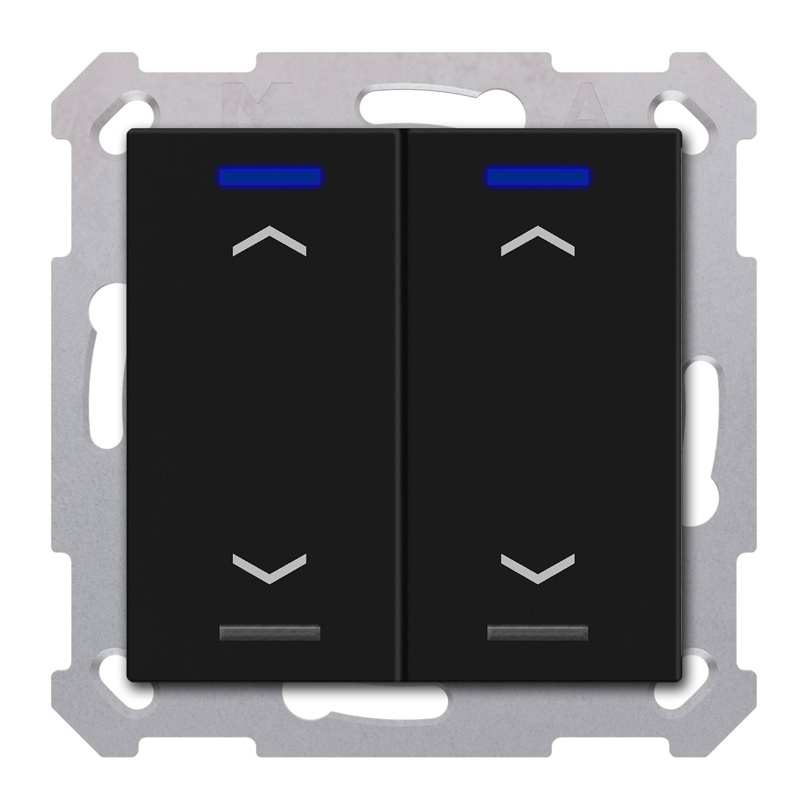 MDT technologies KNX Taster Light 55 2-fach RGBW,swmatt,Jalousie BE-TAL550206.A1