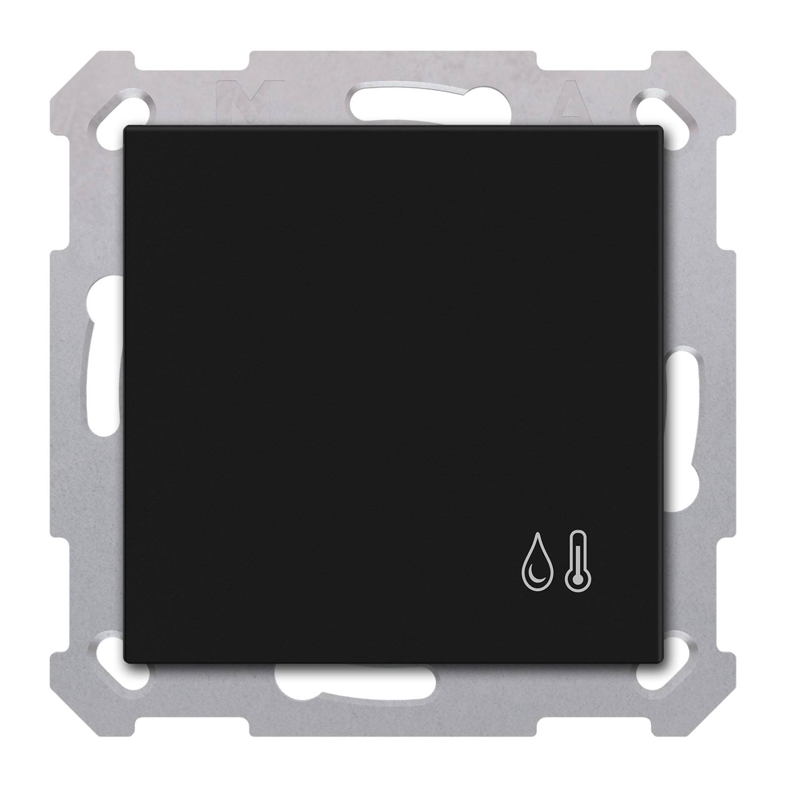 MDT technologies KNX Raumtemp.-Feuchtsenor 55, schwarzmatt SCN-TFS5506.01