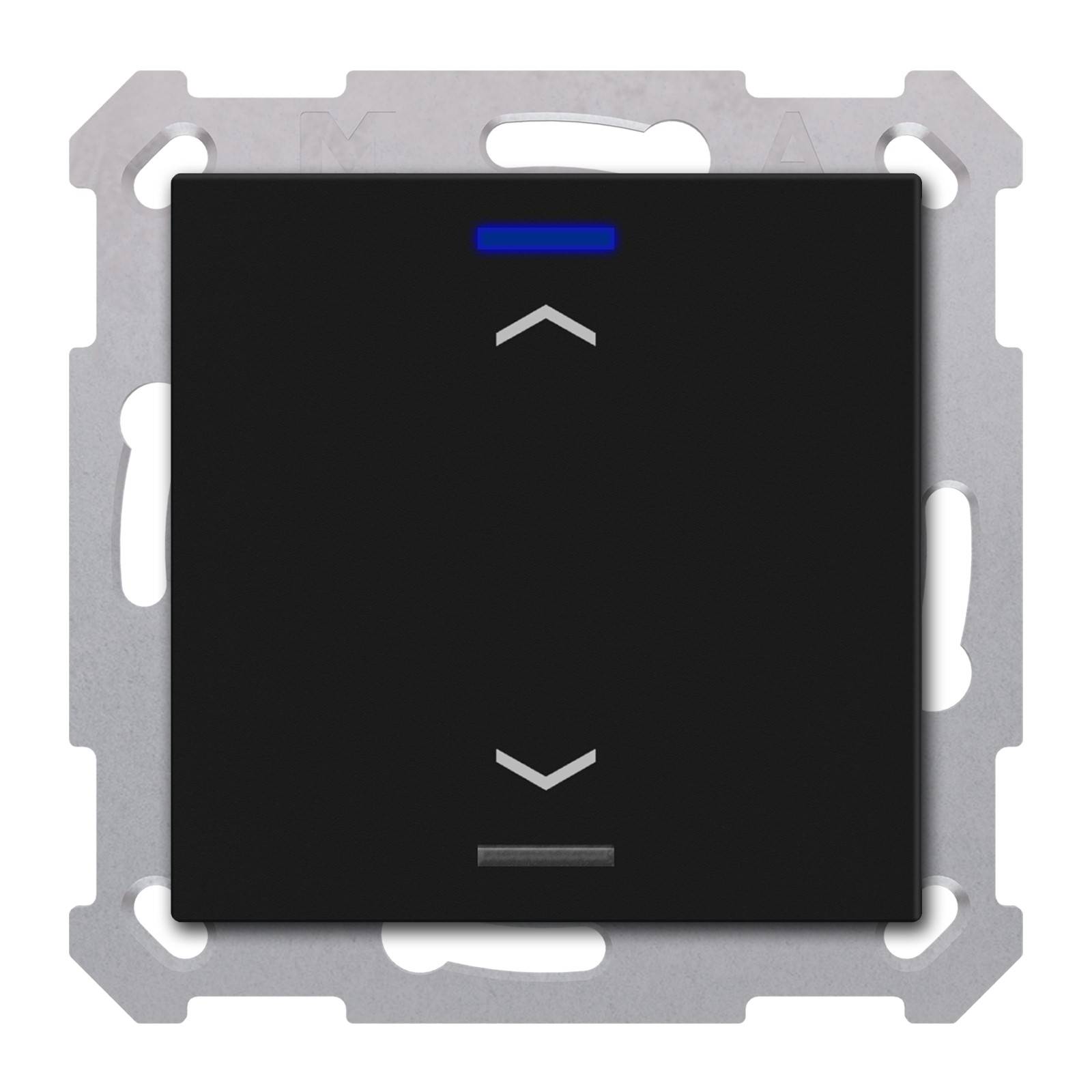 MDT BE-TAL55T106.A1 KNX Taster Light 55 1-f RGBW Temperatur- sensor Schwarz matt