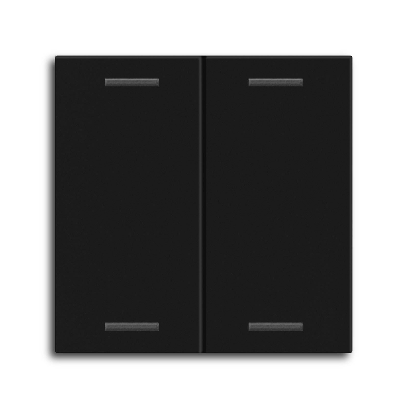 Wippe KNXTasterLight55 2f sw BE-TAL55W206.01