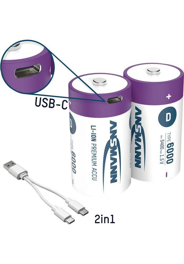 ANSMANN Akkuzelle 1,5 V 5400 mAh