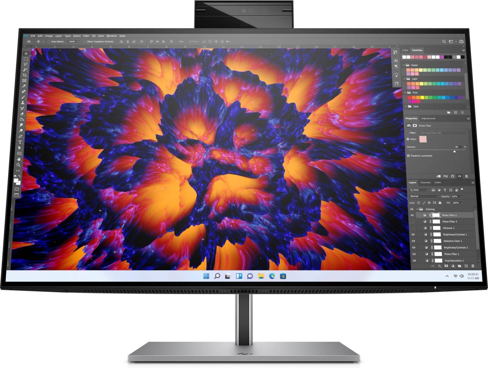 HP Z24m G3 LED-Monitor EEK F (A - G) 60.5 cm (23.8 Zoll) 2560 x 1440 Pixel 16:9 5 ms HDMI®, DisplayPort, USB 3.1 Gen 1, USB-C® IPS LED