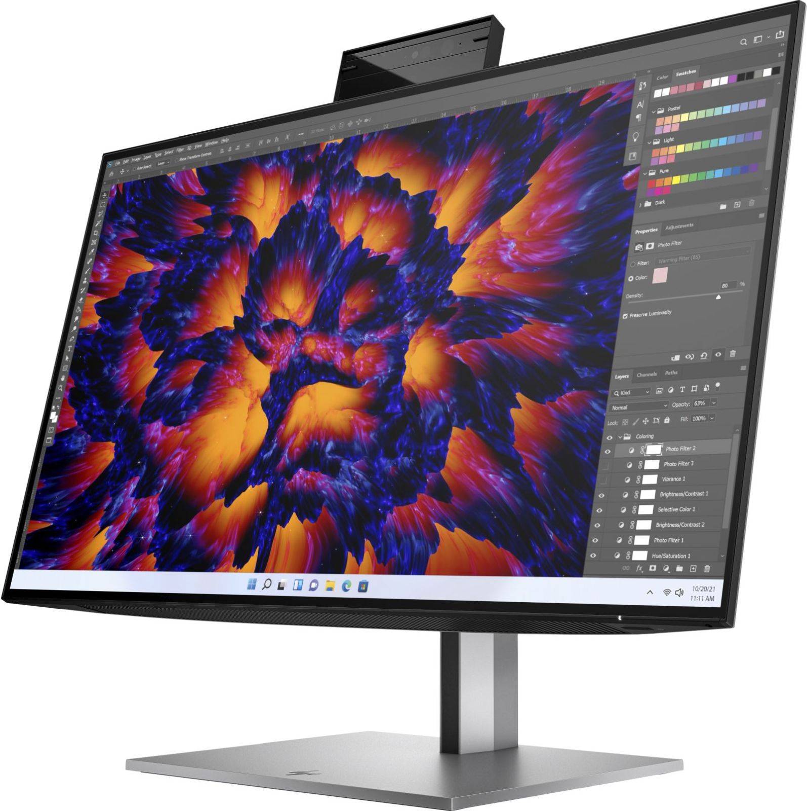 HP Z24m G3 LED-Monitor EEK F (A - G) 60.5 cm (23.8 Zoll) 2560 x 1440 Pixel 16:9 5 ms HDMI®, DisplayPort, USB 3.1 Gen 1, USB-C® IPS LED