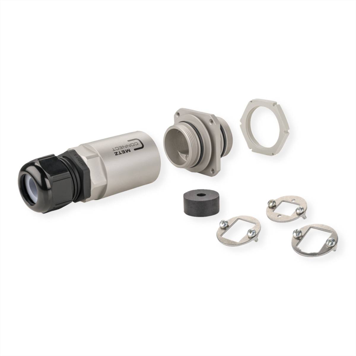 Metz Connect 14040100-E MCO IP69k Steckverbinder-Schutzgehäuse für Außenanwendungen Aluminium