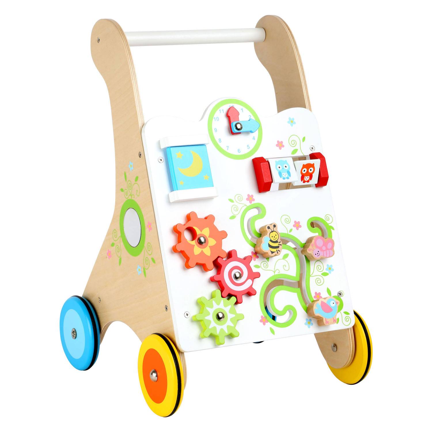 Small Foot Kleiner Fuß Holz Baby Walker farbenfroh