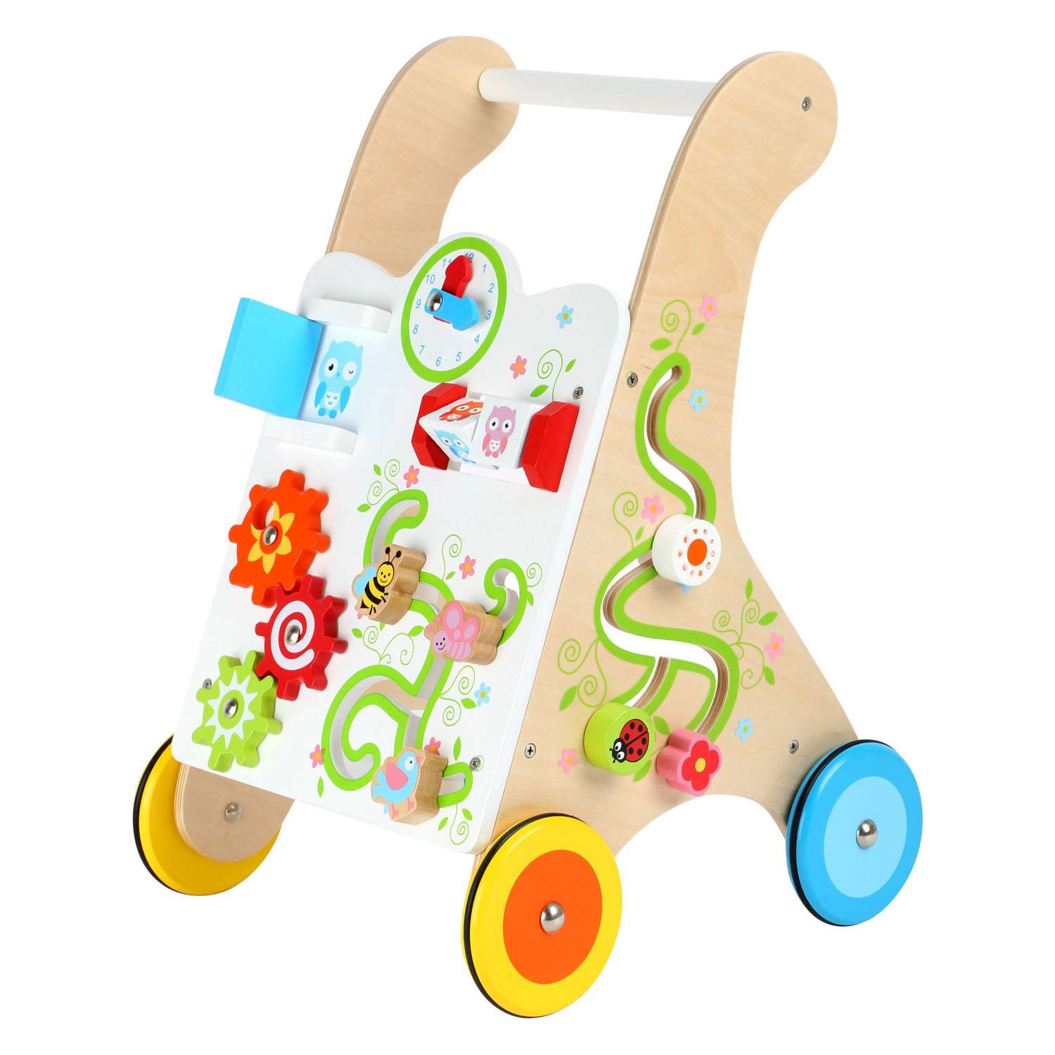 Small Foot Kleiner Fuß Holz Baby Walker farbenfroh