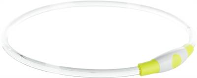 Trixie Halsband USB-Blitzlicht leuchtend wiederaufladbar TPU grün