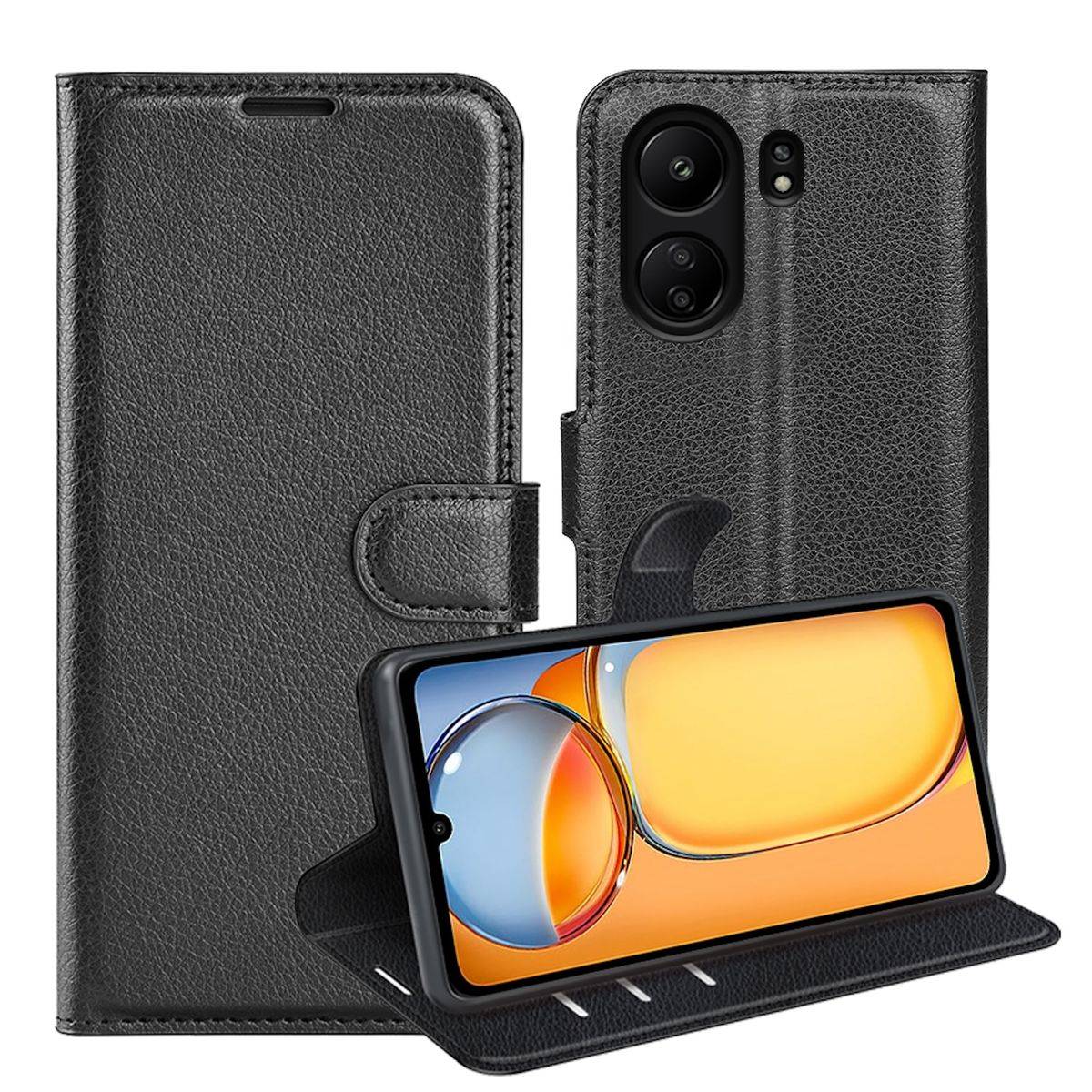 Für Xiaomi Redmi 13C Handy Tasche Wallet Premium Schutz Hülle Cover