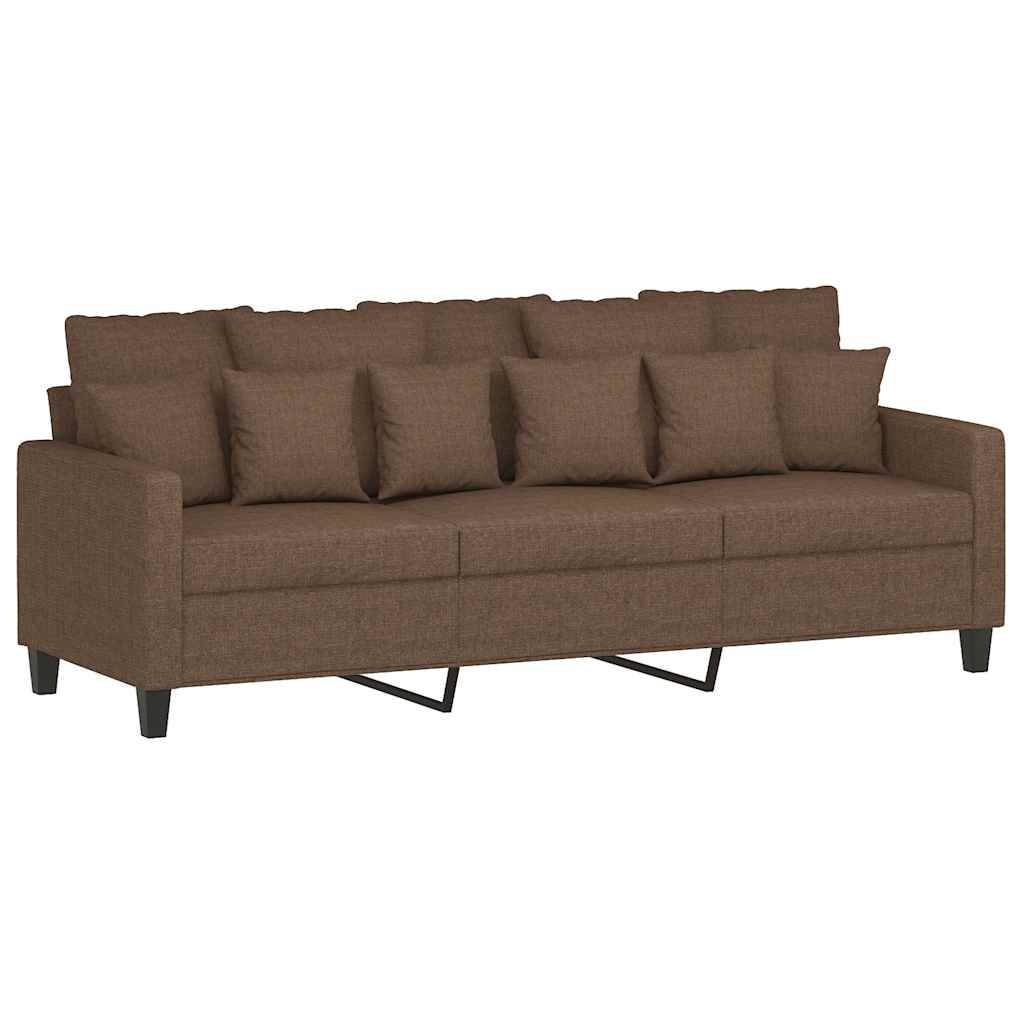 vidaXL 3-Sitzer-Sofa Braun 180 cm Stoff