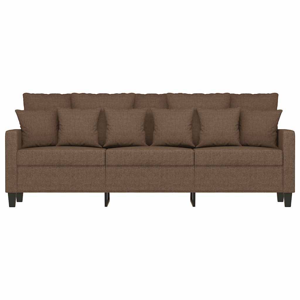 vidaXL 3-Sitzer-Sofa Braun 180 cm Stoff