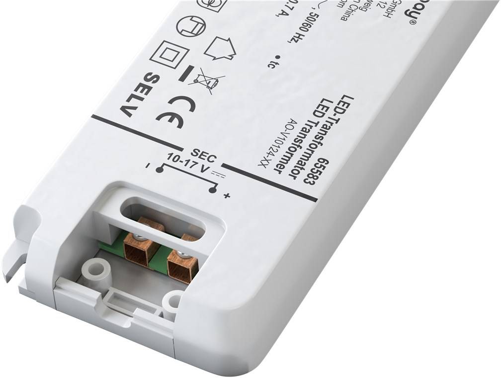 Goobay 65583 LED Trafo Konstantstrom 700 mA 12W Gesamtlast / LED Treiber 17V Beleuchtung / LED Driver / Transformator