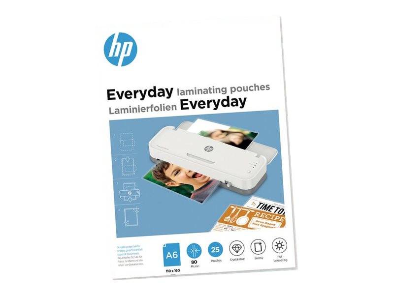 HP Inc. HP Laminierfolien glänzend 80 mikron A6 9156