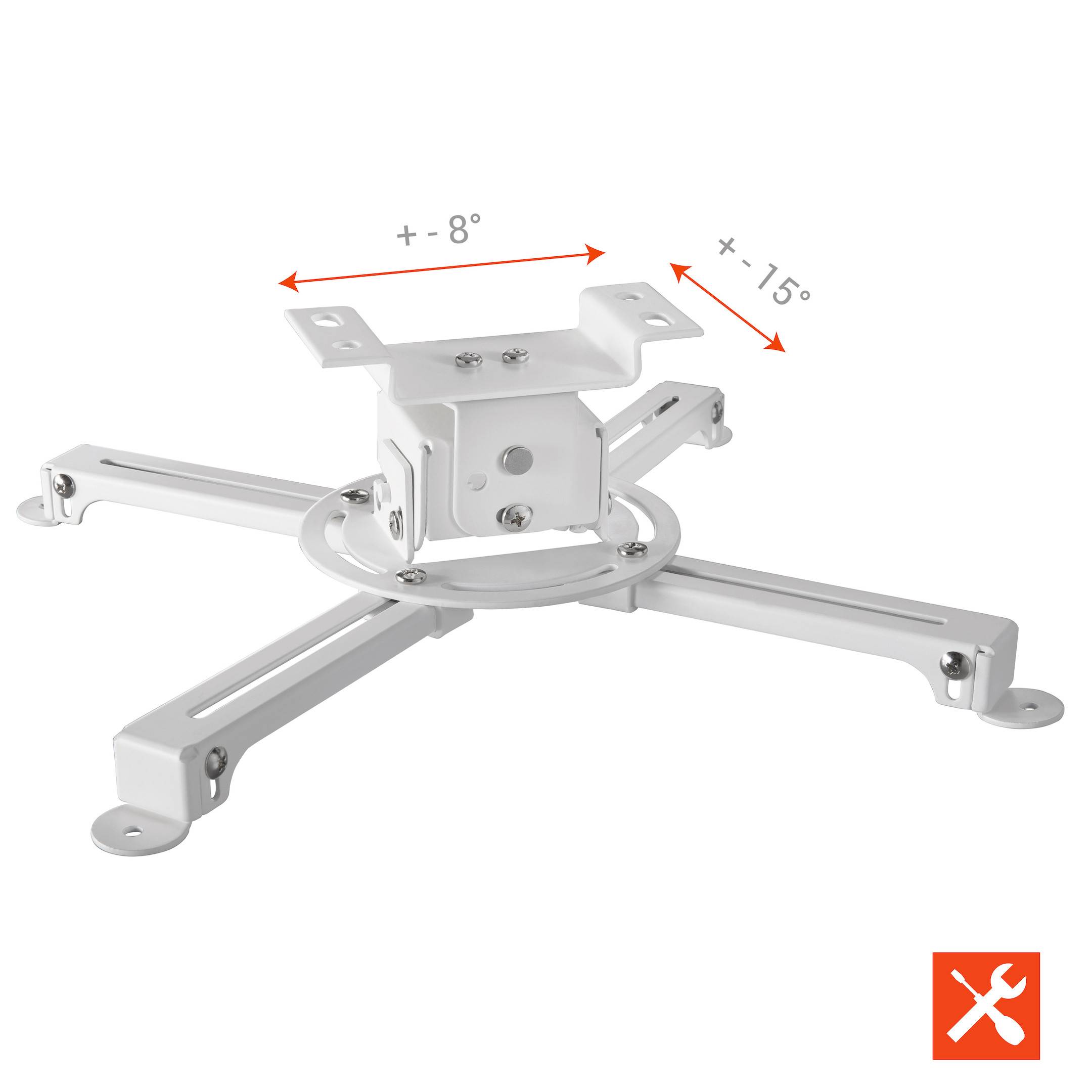 Celexon MultiCel 1500 Pro Beamer-Deckenhalterung Neigbar Boden-/Deckenabstand (max.): 15 cm Silber