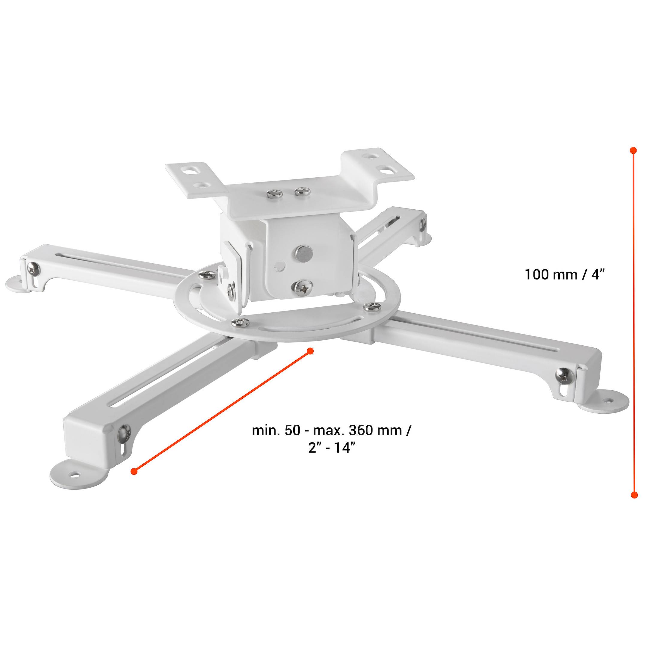 Celexon MultiCel 1500 Pro Beamer-Deckenhalterung Neigbar Boden-/Deckenabstand (max.): 15 cm Silber