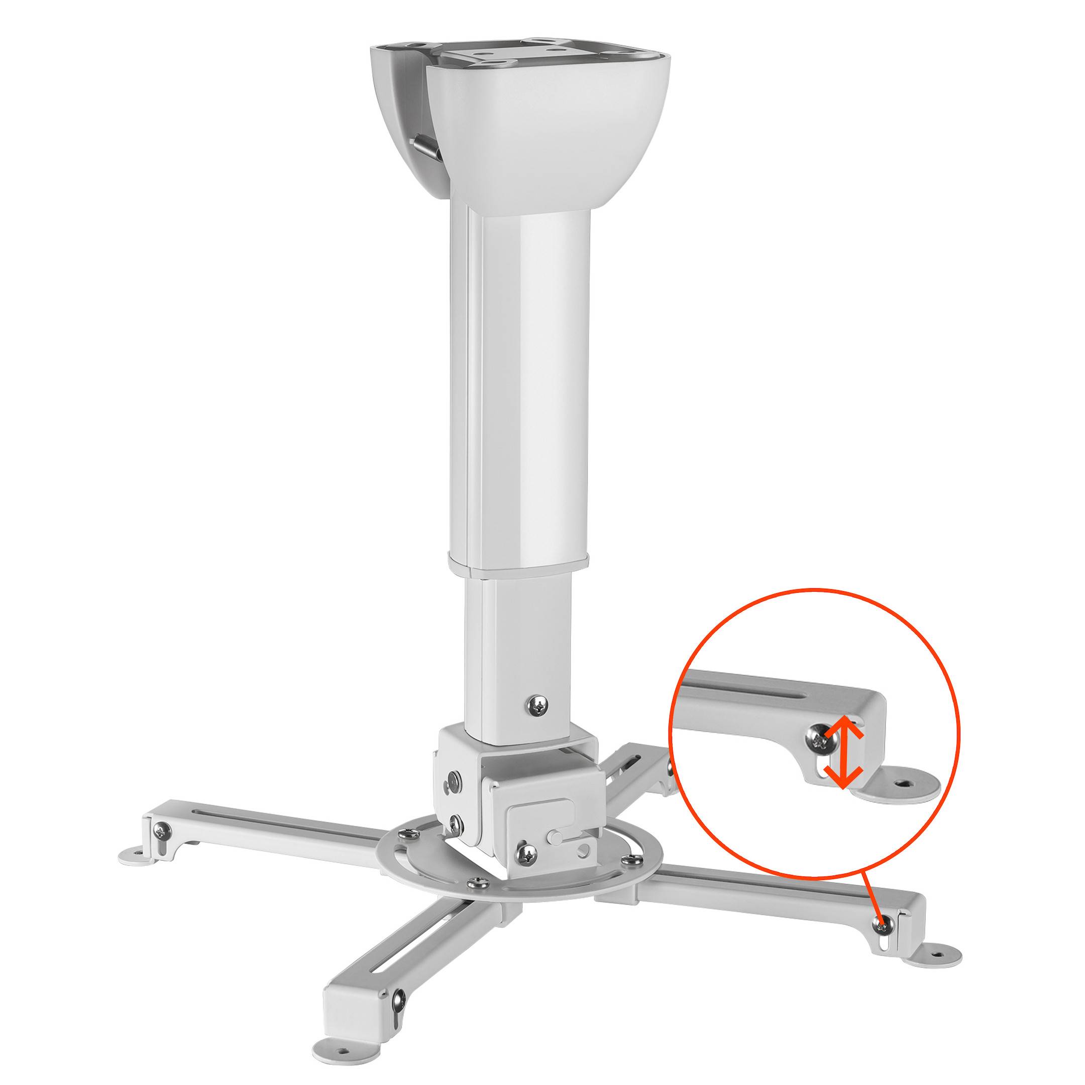 Celexon Multicel 4070 Pro Beamer-Deckenhalterung Neigbar Boden-/Deckenabstand (max.): 70 cm Silber