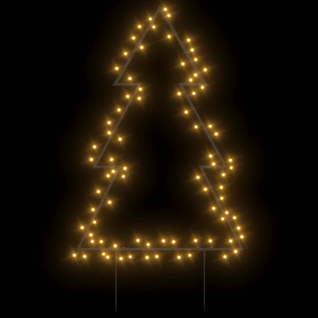 vidaXL Weihnachtsbaum mit Erdspießen und 80 LEDs 60 cm